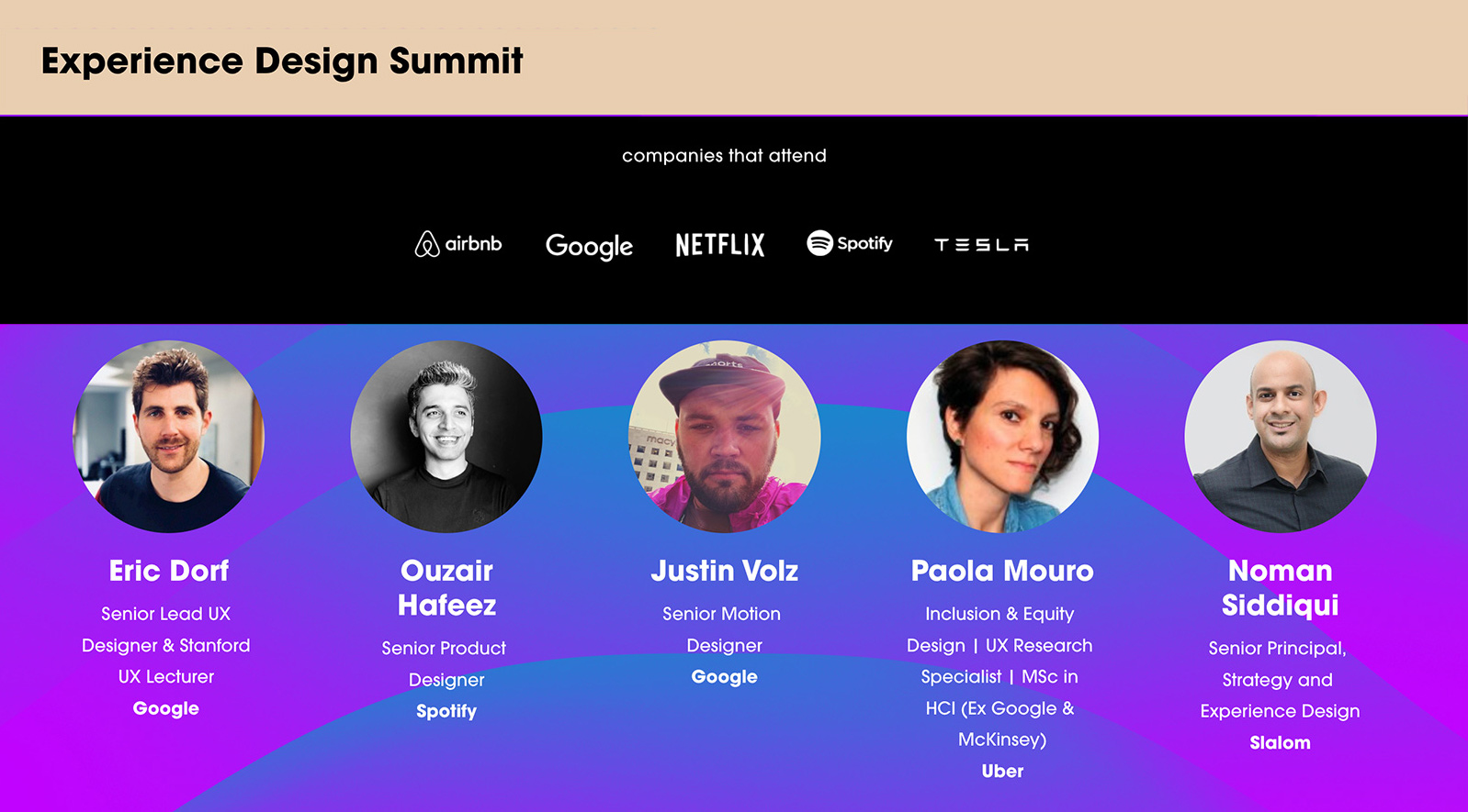 Experience Design Summit promo