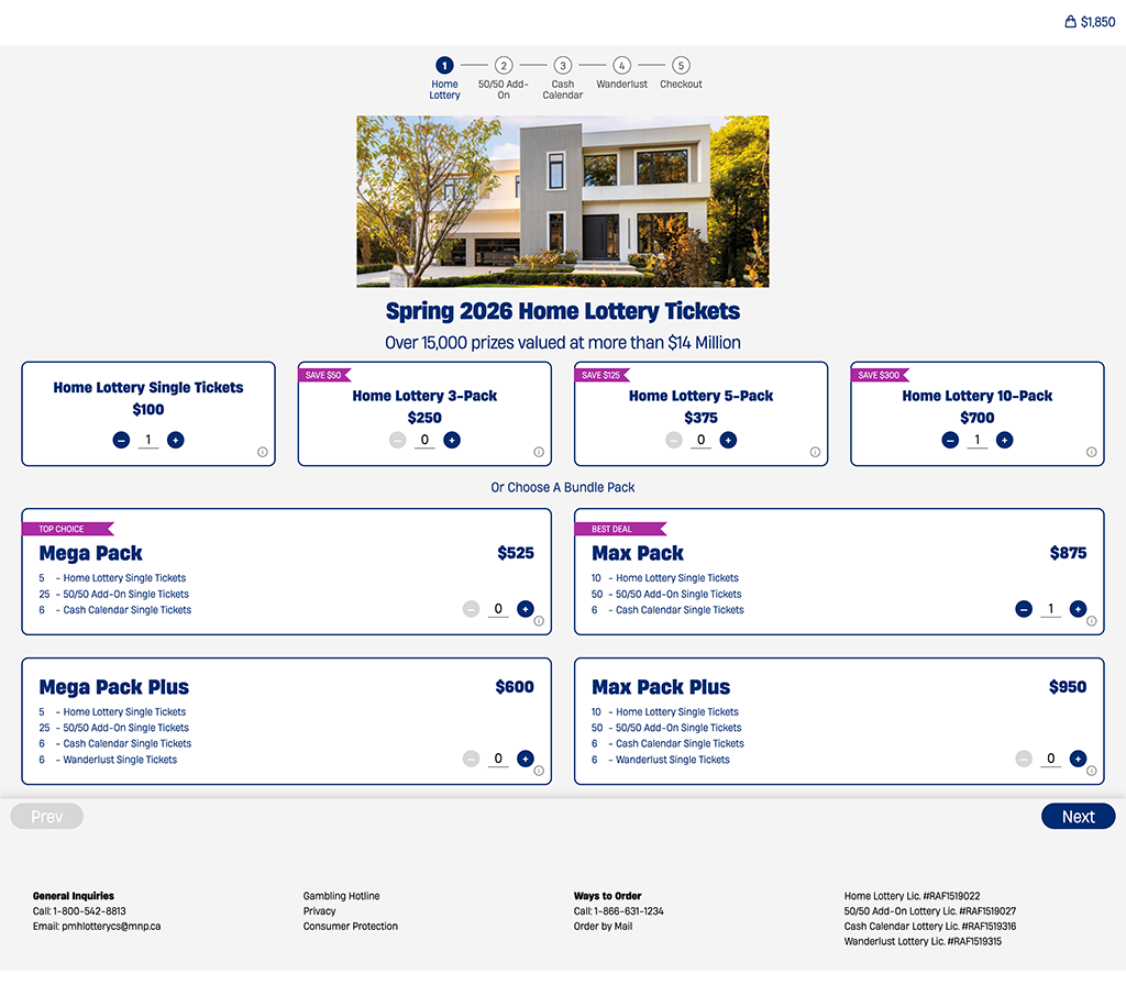 image of Home Lottery Portal