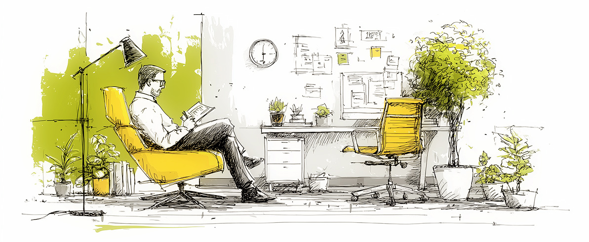 a person sitting and analyzing an experience audit